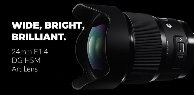 Sigma 24mm F1.4 DG HSM Art Lens