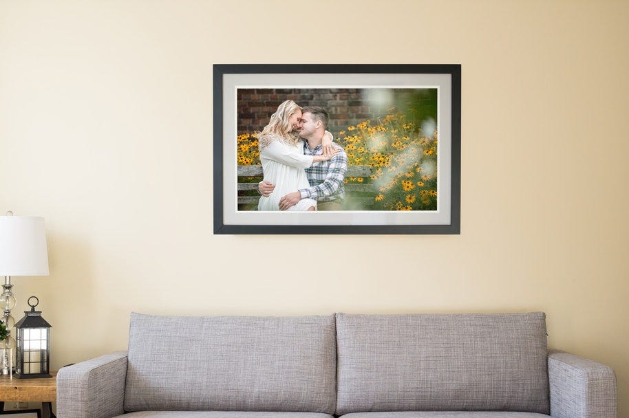 framed panorama as photo gift idea