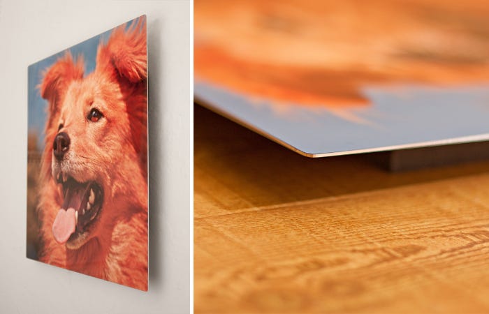 metal print present