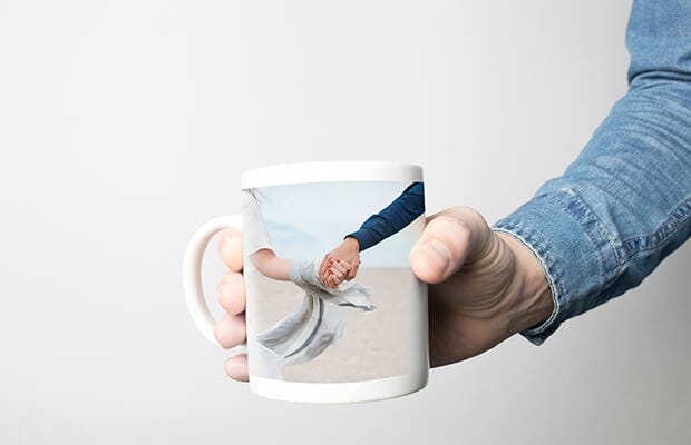 personalised photo mug