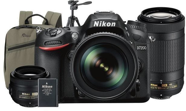 nikon d7200 dslr for backpacking