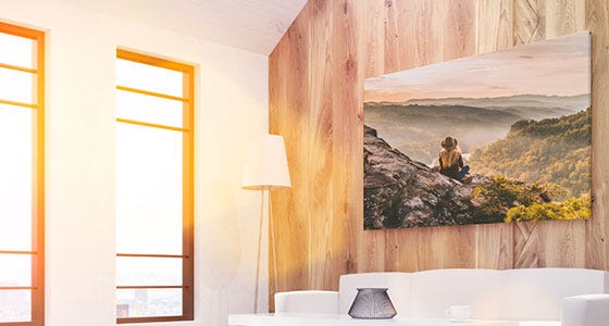 canvas-photo-wrap-hangs-on-wooden-wall
