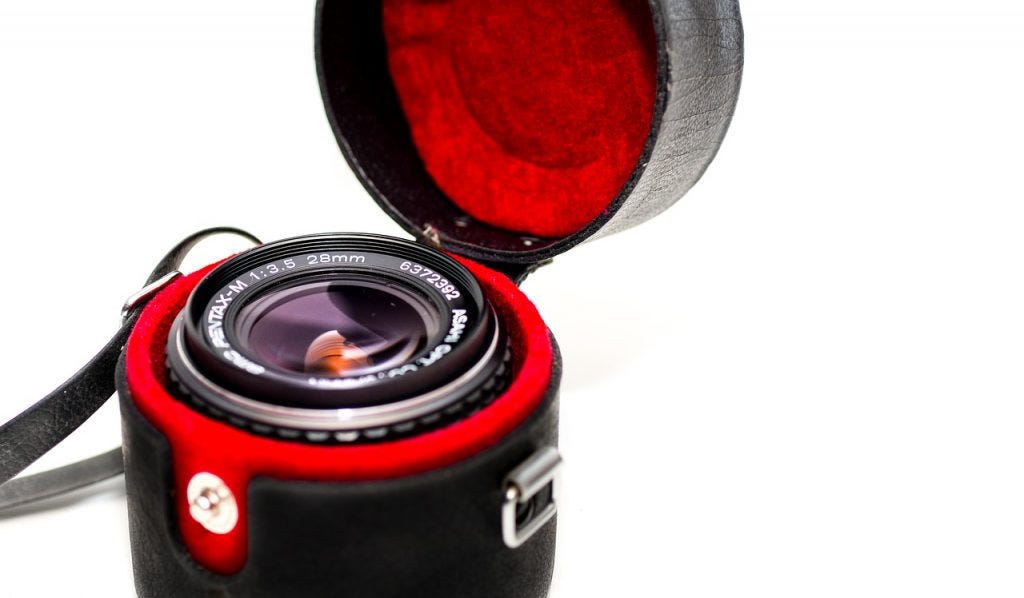 lens in hard case